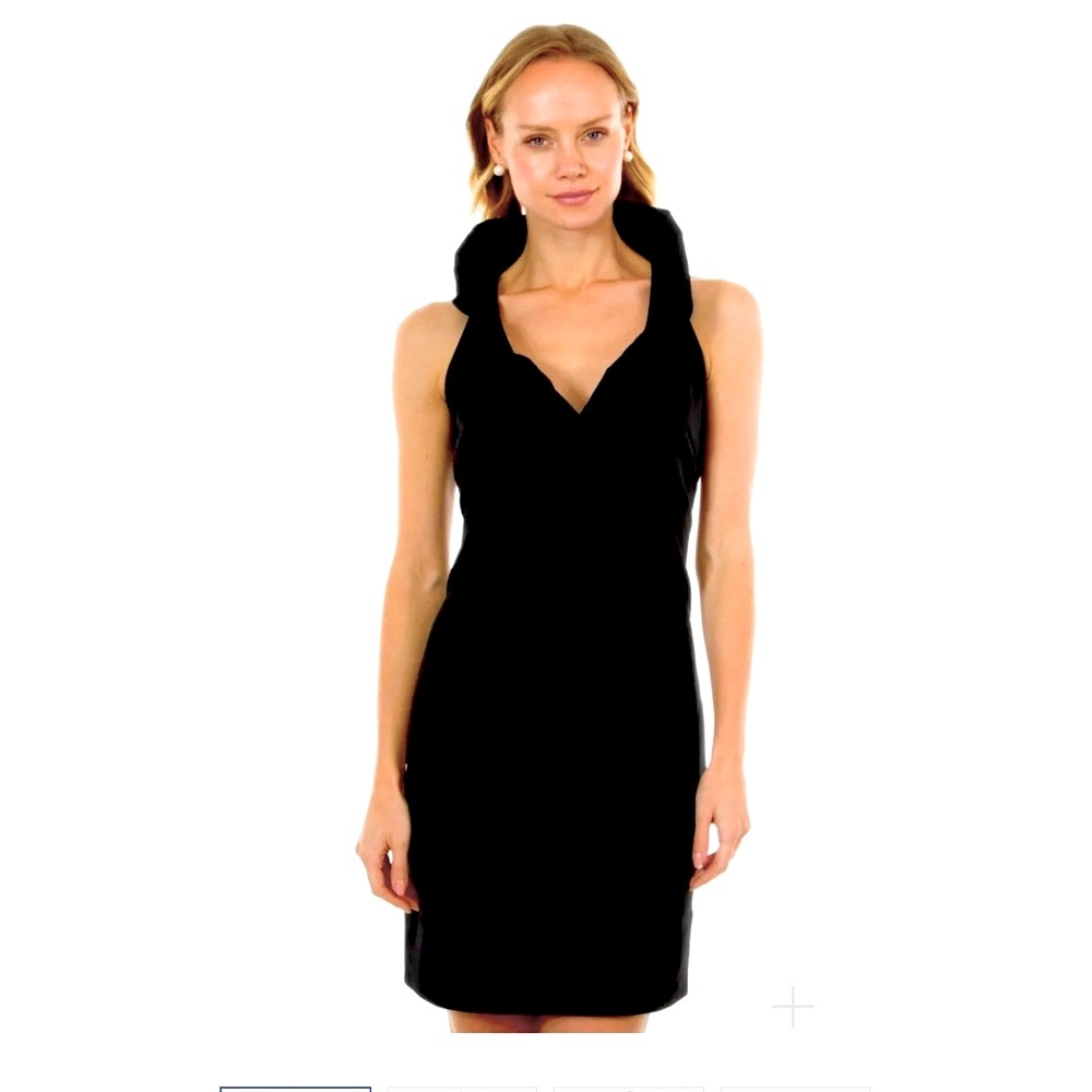 Gretchen Scott Ruffneck Sleeveless Dress